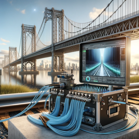DALL·E 2023-11-25 15.10.23 - A detailed and realistic illustration showing the application of Backscatter Optical Time Domain Reflectometry (BOTDR) in infrastructure monitoring. T.png